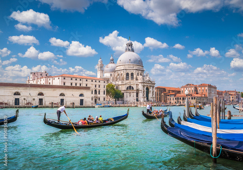 Gondolas on Canal Grande with Basilica di Santa Maria della Salute, Venice, Italy © JFL Photography