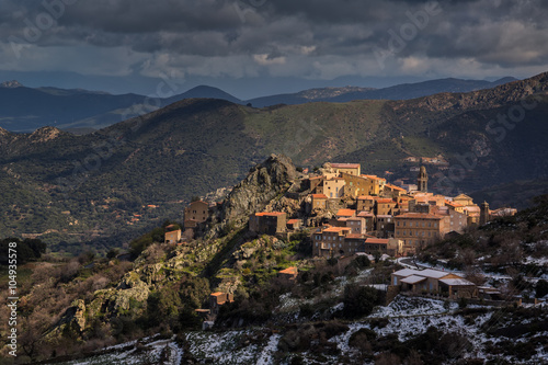 Village of Speloncato in Balagne region of Corsica