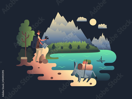 Traveller researcher design flat