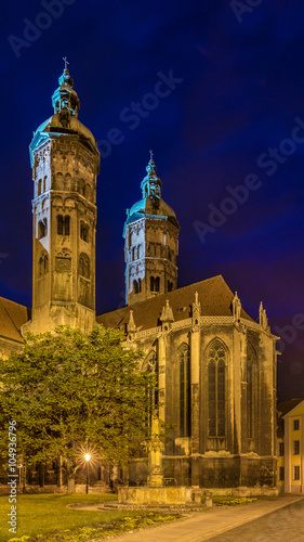 Naumburger Dom in Maumburg/Saale am Abend, Sachsen-Anhalt