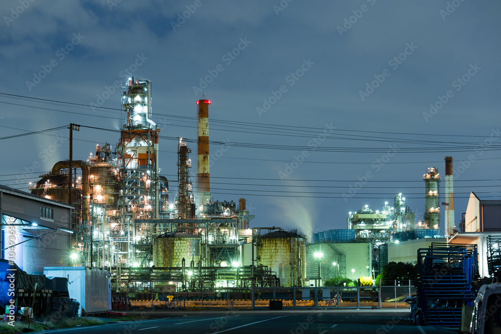 Industrial night view