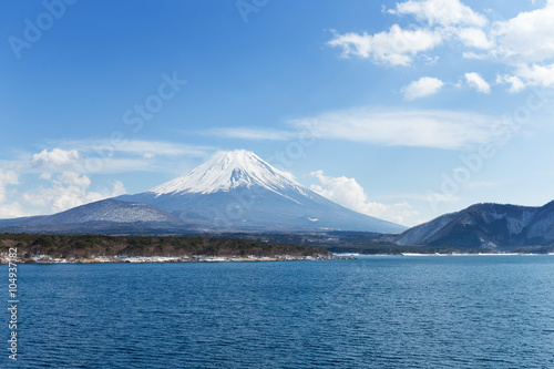 Lake Motosu and Fujisan