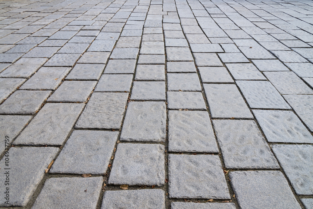 Stone blocks of a Brick Walkway,  in Korean style