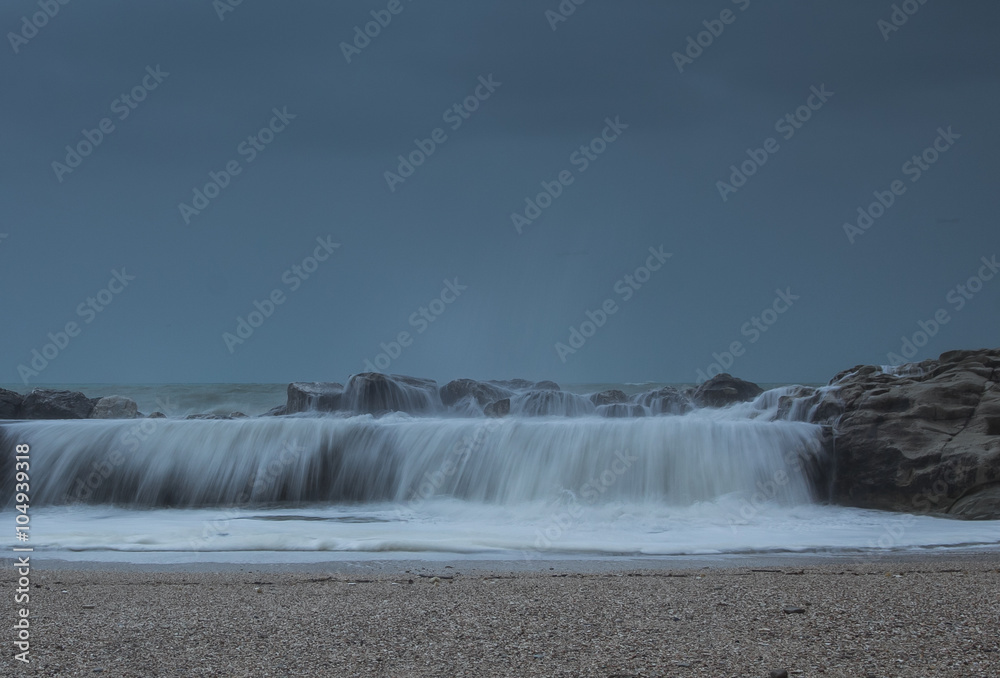 Tempesta sul mare adriatico a Sirolo Tempesta sul mare adriatico a Sirolo