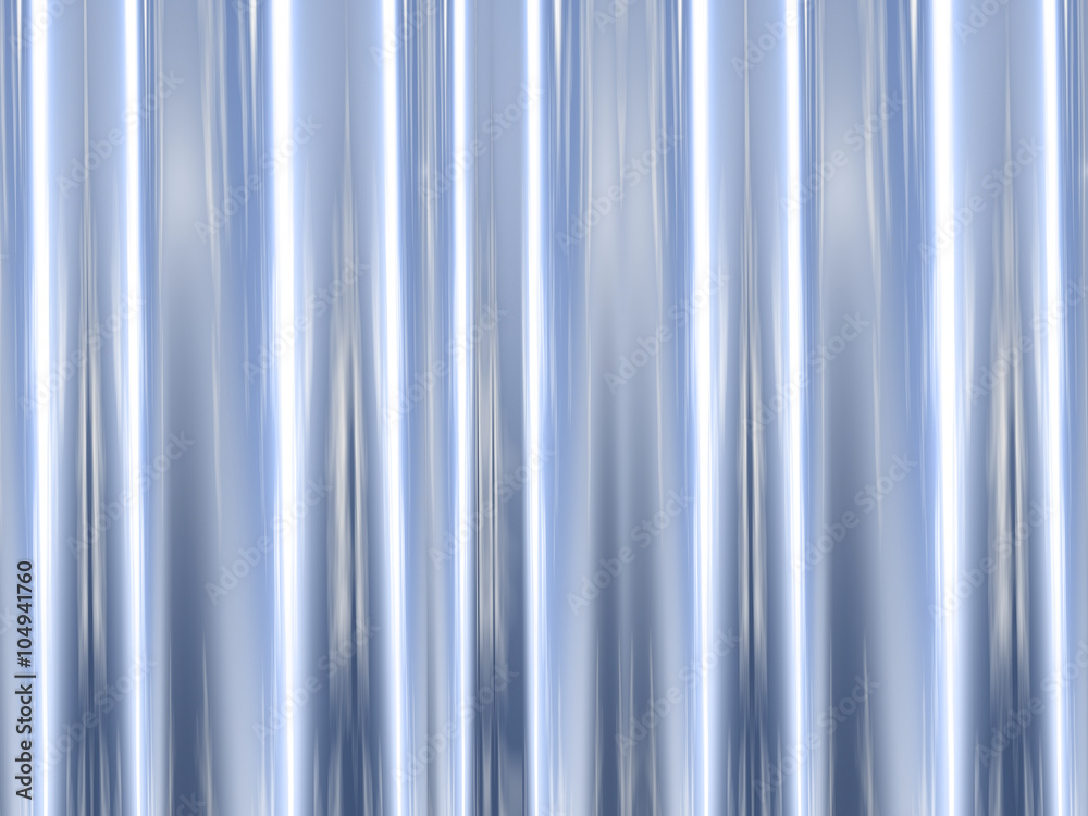 A pleated pastel blue silk curtain background in close up A pleated pastel blue silk curtain background in close up