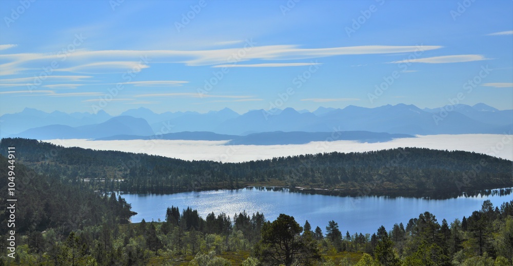 Beautiful countryside from Norway's west coast.