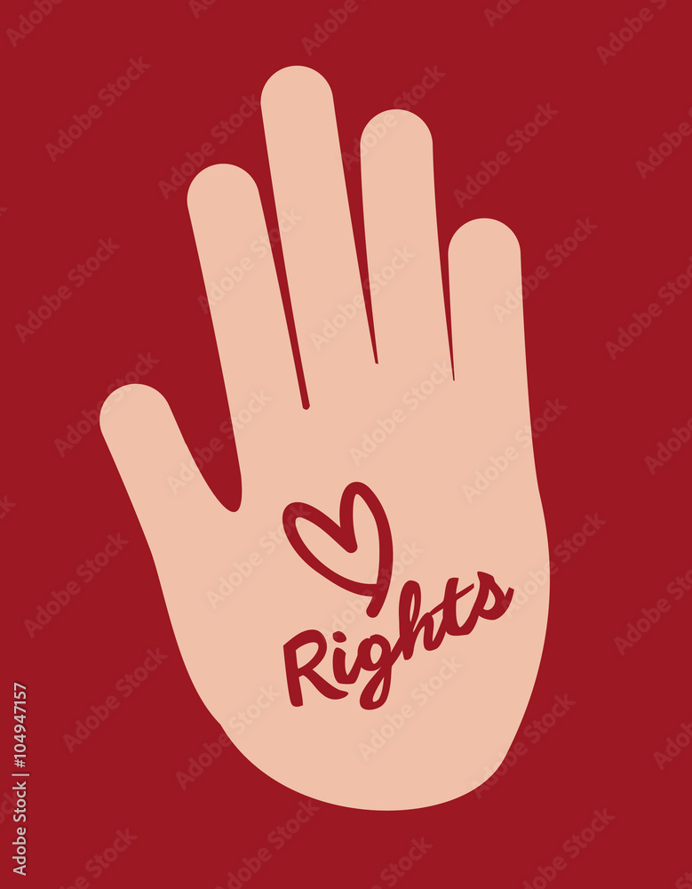 Obraz premium civil rights design