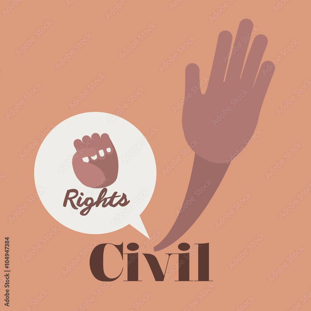Obraz premium civil rights design 