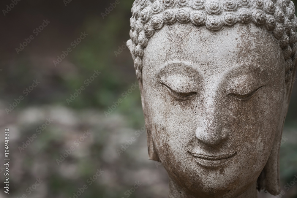 buddha statue in wat umong, chiang mai, travel thai temple