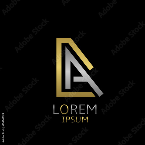 Free Download DA letters logo - GFXLoad