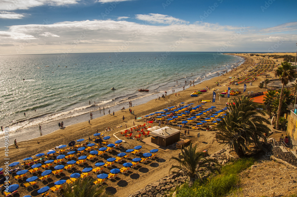 Fototapeta premium Great beach maspalomas canary