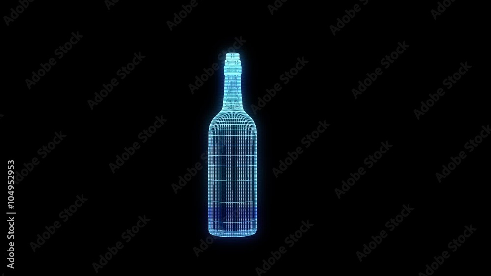 Wine Bottle Nice Hologram Animation
30FPS Wine Bottle Nice Hologram Animation
30FPS