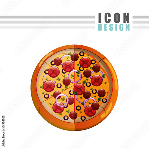 delicious pizza design 