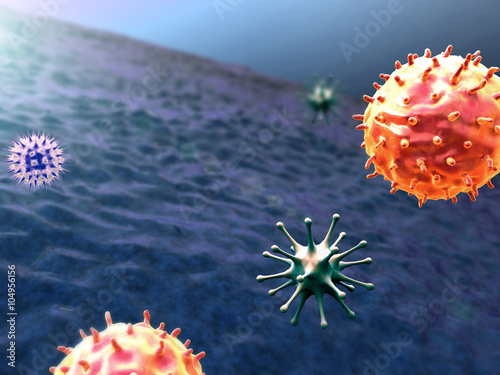 Clusters of cells  Cancer cell and Lymphocytes  T-lymphocytes attack a migrating cancer cell  Cancer cell attacked by lymphocytes