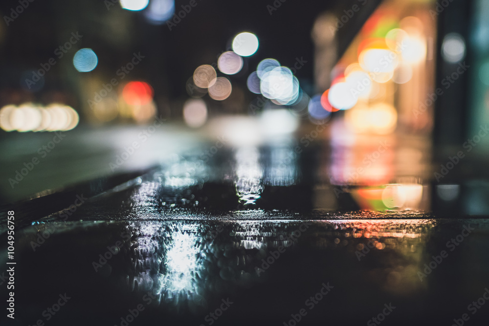 Abstract background with bokeh defocused lights