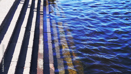 Flood Deluge in St. Patersburg, Russia photo