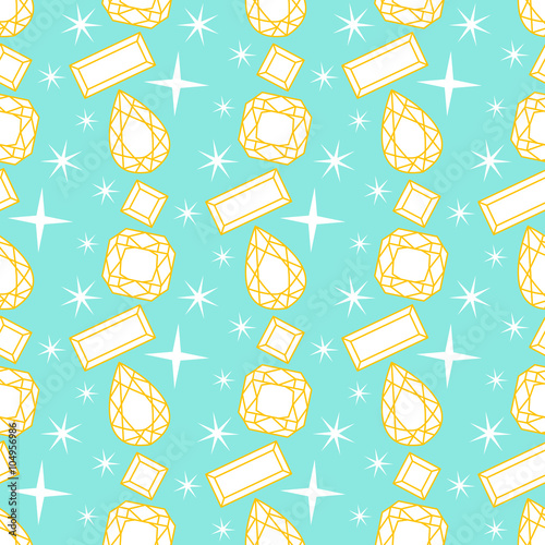 Vector seamless pattern with diamonds