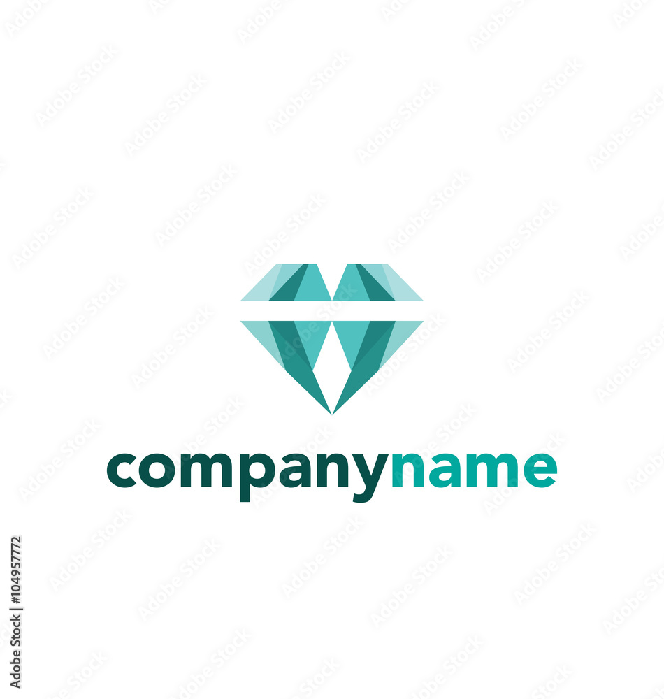 Naklejka premium Vector logo design dentist teeth