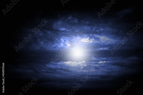 beautiful abstract nightly clouds landscape