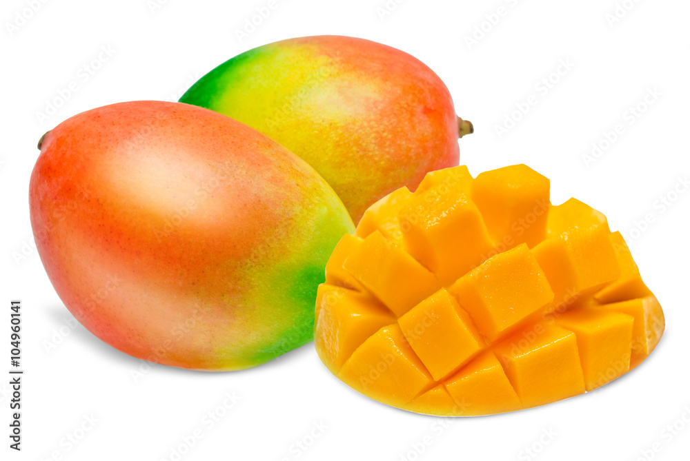Mango isolated on white Mango isolated on white