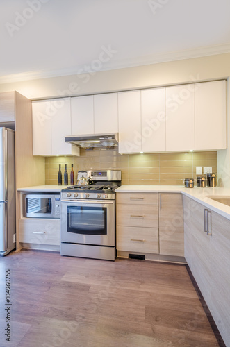 Modern kitchen in luxury house.