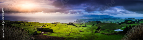 Rolling hills of Sao Miguel photo