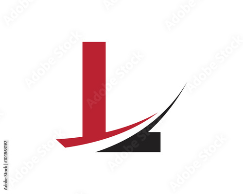 L red letter swoosh logo