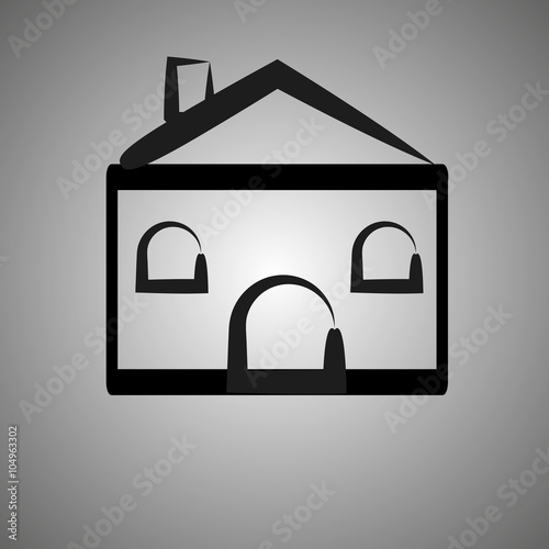 Home icon vector illustration, new web design, logo
