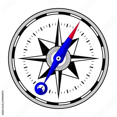 Old style simple compass