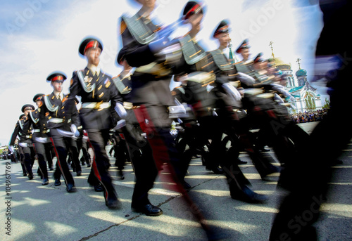 military school cadets take part in the traditional ceremony, Russia