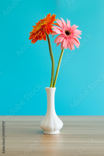 Fototapeta Naklejka Na Ścianę i Meble -  Gerbera in vase