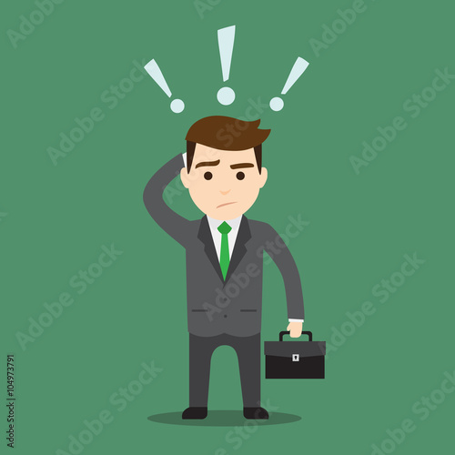 Businessman thinking