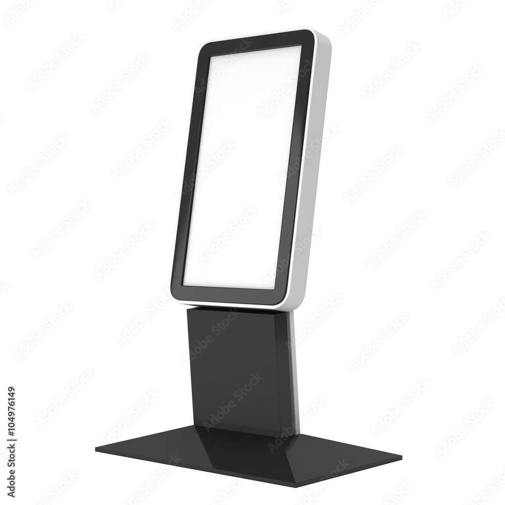 Trade show booth LCD kiosk stand. Trade show booth LCD kiosk stand.