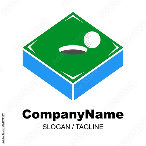 golf logo icon Vector