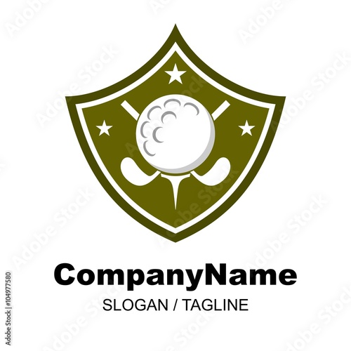 golf logo icon Vector