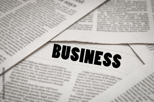 business analysis concept with business newspaper