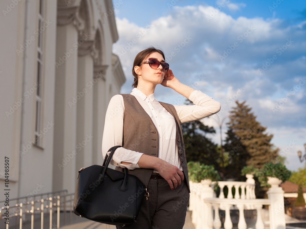 Fototapeta premium Alyona in a business suit