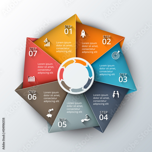 Vector infographic design template.