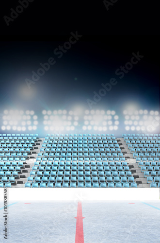 Canvas Print Generic Floodlit Stadium