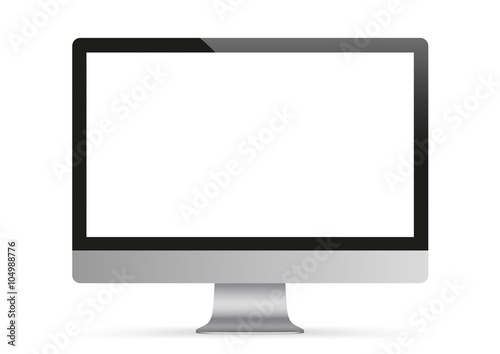 Black PC Monitor Mockup