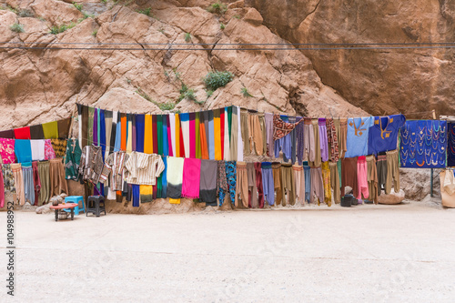 Local store selling souvenirs in Morocco photo