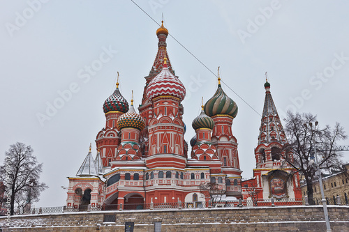 Moscow  Russia  winter 2016. St. Basil s Cathedral.