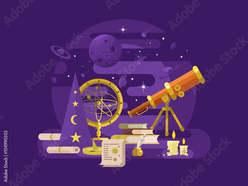 Astronomy design retro