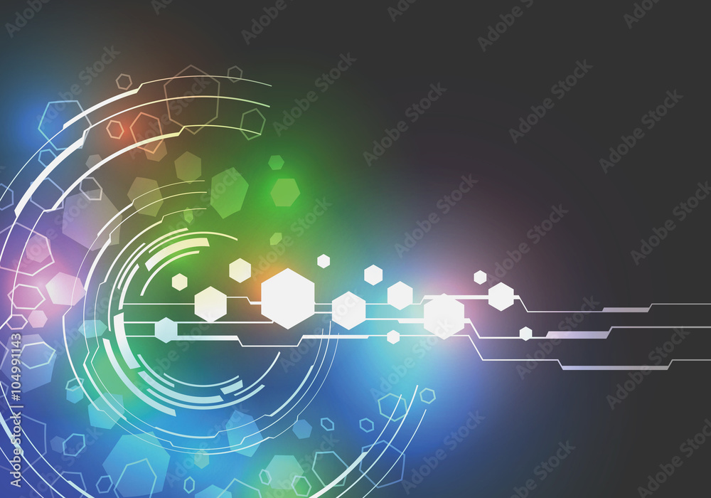 technological abstract image, vector illustration