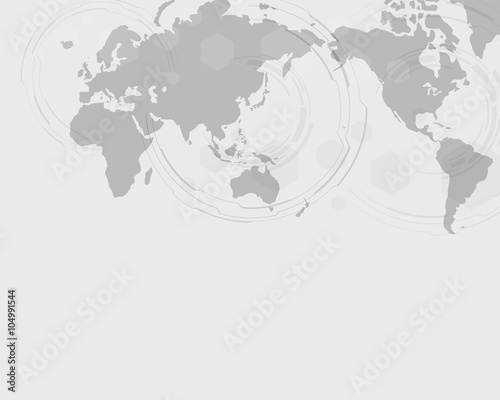 world map abstract image, vector illustration