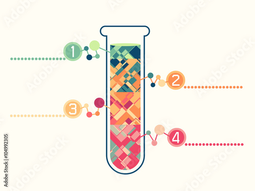 Vector illustration of icon beaker