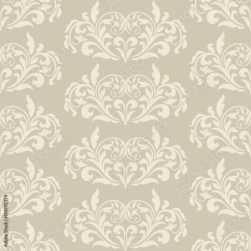 Damask beautiful background with rich, old style, luxury ornament © Megin