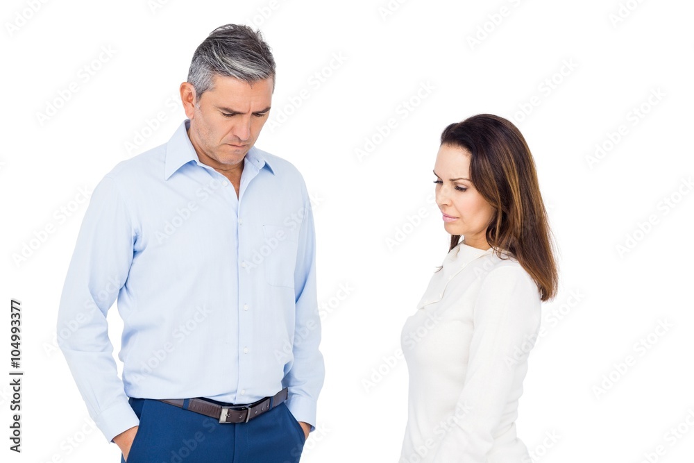 Couple ignoring each other Couple ignoring each other