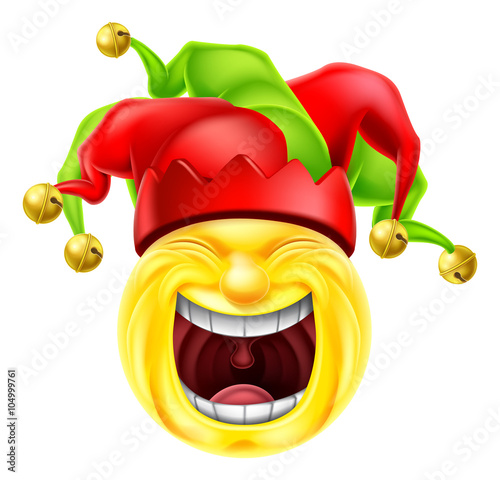 Laughing Jester Emoticon Emoji