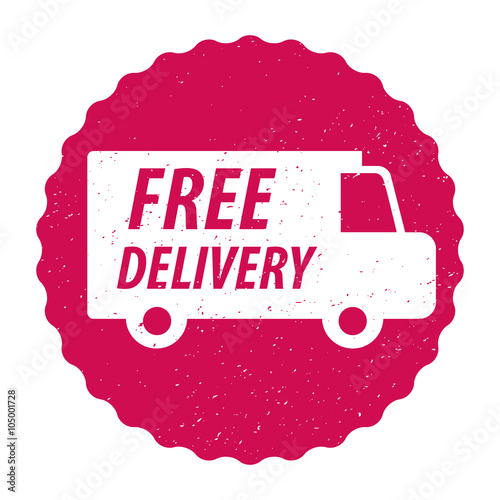 Free Delivery Sticker